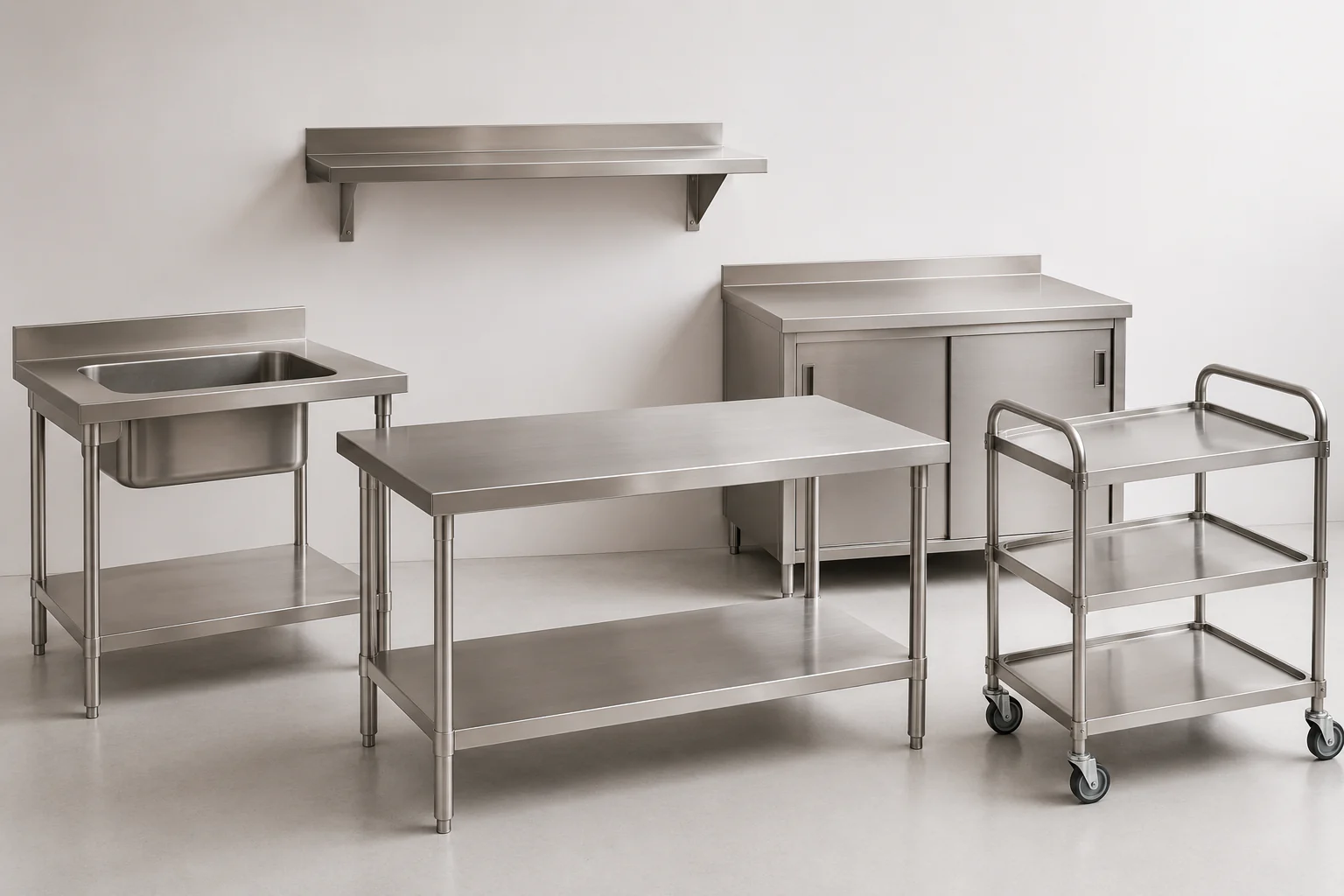 Existing approved stainless steel equipment category visual