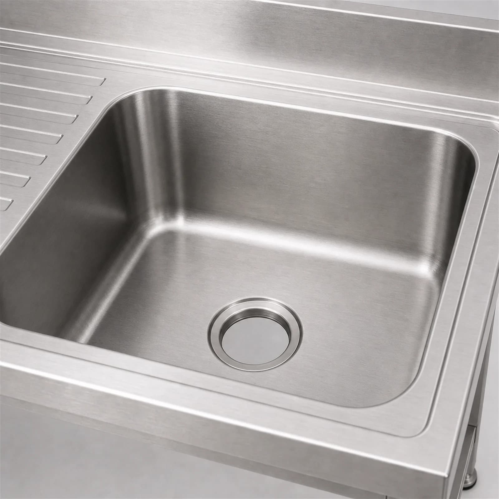 Stainless Steel Sink Unit - Sink Bowl Detail